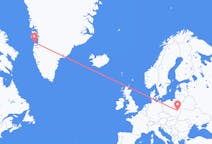 ポーランドのルブリンから、グリーンランドのアシアトまでのフライト