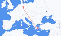 Flights from Plaka, Milos, Greece to Erfurt, Germany