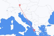 Flights from Cephalonia in Greece to Salzburg in Austria