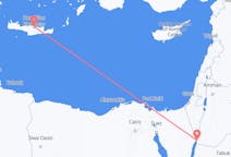 Flyreiser fra Akaba, Jordan til Iraklio, Hellas