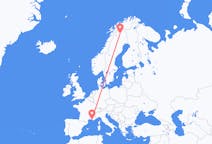 Flights from Marseille, France to Kiruna, Sweden