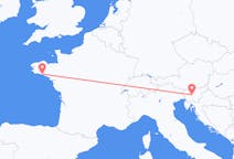 Flyg från Ljubljana till Lorient