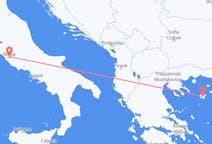 ギリシャのから レムノス、イタリアのへ ローマフライト