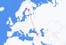 Flights from Kuopio, Finland to Şırnak, Turkey