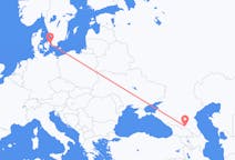 Vluchten van Vladikavkaz naar Kopenhagen