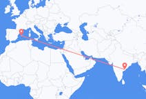 Flights from Rajahmundry, India to Palma de Mallorca, Spain