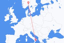 Flyrejser fra Crotone, Italien til Oslo, Norge