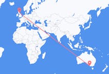 Flyreiser fra Mount Gambier, Australia, til Edinburgh, Australia