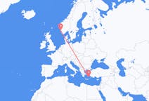 Flights from Astypalaia, Greece to Haugesund, Norway
