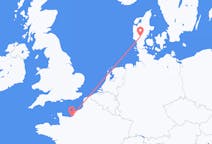Flights from Deauville, France to Billund, Denmark