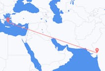 Vluchten van Ahmedabad, India naar Paros, Griekenland