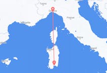 Flyreiser fra Cagliari, Italia til Genova, Italia