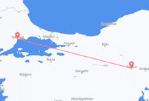터키발 테키르다, 터키행 앙카라 항공편