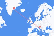 出发地 克罗地亚出发地 斯普利特目的地 格陵兰库鲁苏克的航班