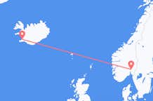Flyg från Oslo, Norge till Reykjavík, Island