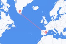 Flyreiser fra Narsarsuaq, Grønland til Alicante, Spania