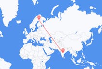 Vluchten van Hyderabad, India naar Rovaniemi, Finland