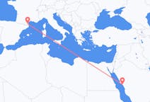 出发地 沙特阿拉伯出发地 延布目的地 法国佩皮尼昂的航班