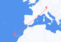 Flights from Santa Cruz de La Palma, Spain to Innsbruck, Austria