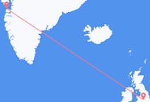 Flyrejser fra Aasiaat, Grønland til Birmingham, England