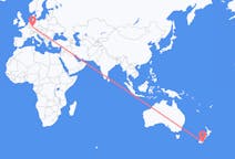 Flyrejser fra Dunedin, New Zealand til Frankfurt, Tyskland