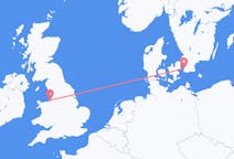 Flyg från Liverpool, England till Malmö, Sverige