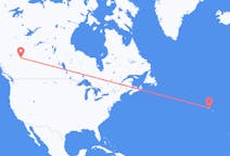 Flyg från Grande Prairie, Kanada till Terceira, Portugal