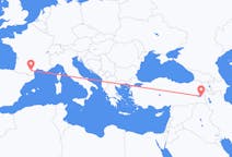 Voli da Van, Turchia a Carcassonne, Francia