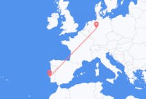 Vluchten van Paderborn, Duitsland naar Lissabon, Portugal