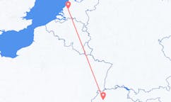 Lennot Bernistä, Sveitsi Rotterdamiin, Alankomaat