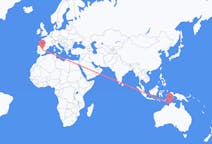 Flights from Darwin, Australia to Madrid, Spain