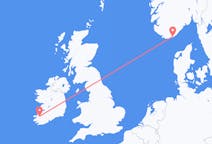 Flyg från County Kerry, Irland till Kristiansand, Norge