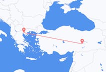 Vluchten van Malatya, Turkije naar Thessaloniki, Griekenland