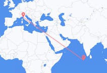 Flyreiser fra Malé, til Pisa