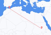 Flyg från Khartoum till Melilla