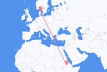 Flights from Gondar to Aalborg