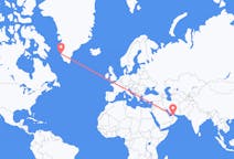 来自阿拉伯联合酋长国出发地 杜拜目的地 格陵兰努克的航班