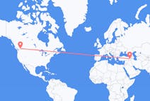 Flyreiser fra Penticton, Canada til Van, Tyrkia