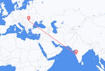 Flyreiser fra Kolhapur, India til Cluj-Napoca, Romania