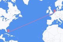 Flights from Nassau, the Bahamas to Amsterdam, the Netherlands