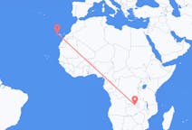 Flyrejser fra Lubumbashi til La Palma