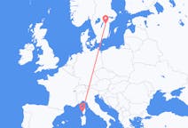 Flights from Ajaccio, France to Linköping, Sweden