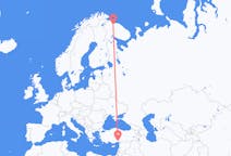 Fly fra Murmansk til Adana