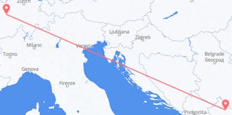 Flyg från Kosovo till Schweiz