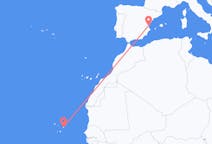 Flyreiser fra Boa Vista, Kapp Verde til Valencia, Spania