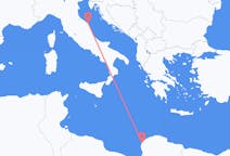 Flyg från Benghazi till Ancona