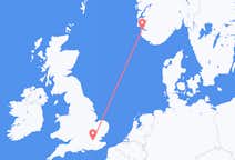 Flyg från Stavanger, Norge till London, England