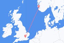 Flyreiser fra Stavanger, Norge til London, England
