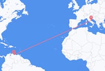 Flyreiser fra Valencia, Venezuela til Pescara, Italia