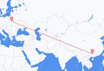 Flyg från Liuzhou, Kina till Lublin, Polen